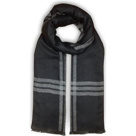 Bleu Nero Luxurious Winter Scarf Premium Cashmere Feel Unique Design Selection - Picture 5 of 6